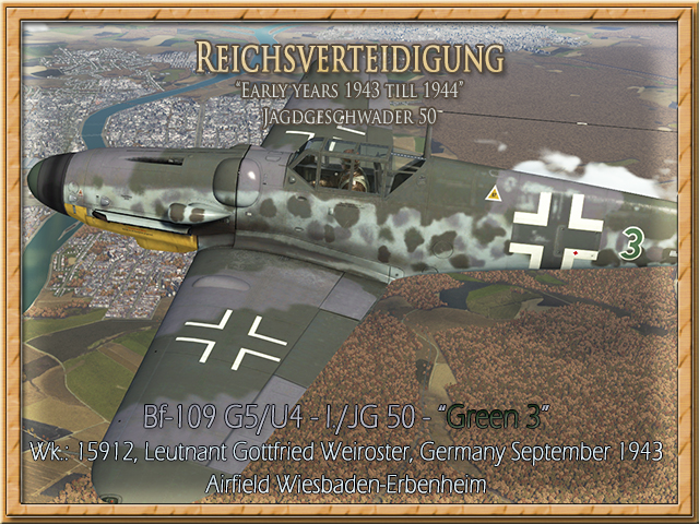 Picture Bf-109 G5 Gottfried Weiroster